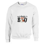 Hey Boo Crewneck Sweatshirt – Comfortable Cotton-Blend Pullover