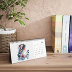 Flower Girl 2027 Desk Calendar — Simplex Spiral Desk Planner