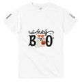 Hey Boo Halloween Graphic T-Shirt – Premium Heavyweight Cotton Tee