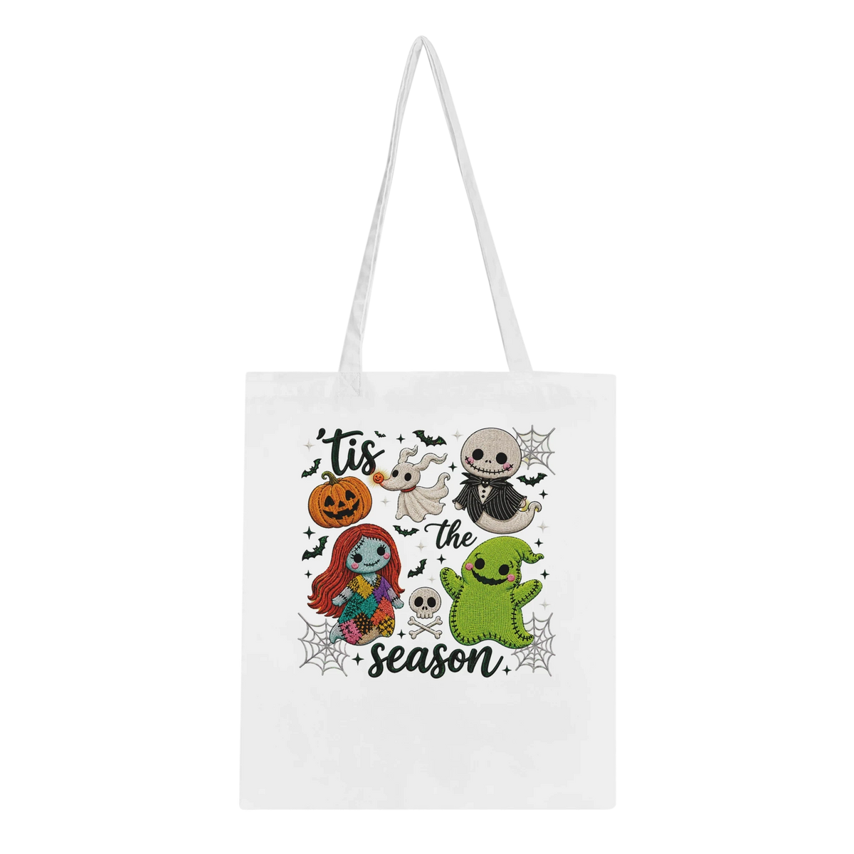 'Tis The Season Nightmare Before Christmas Tote Bag - 100% Cotton Eco-Friendly Shopper