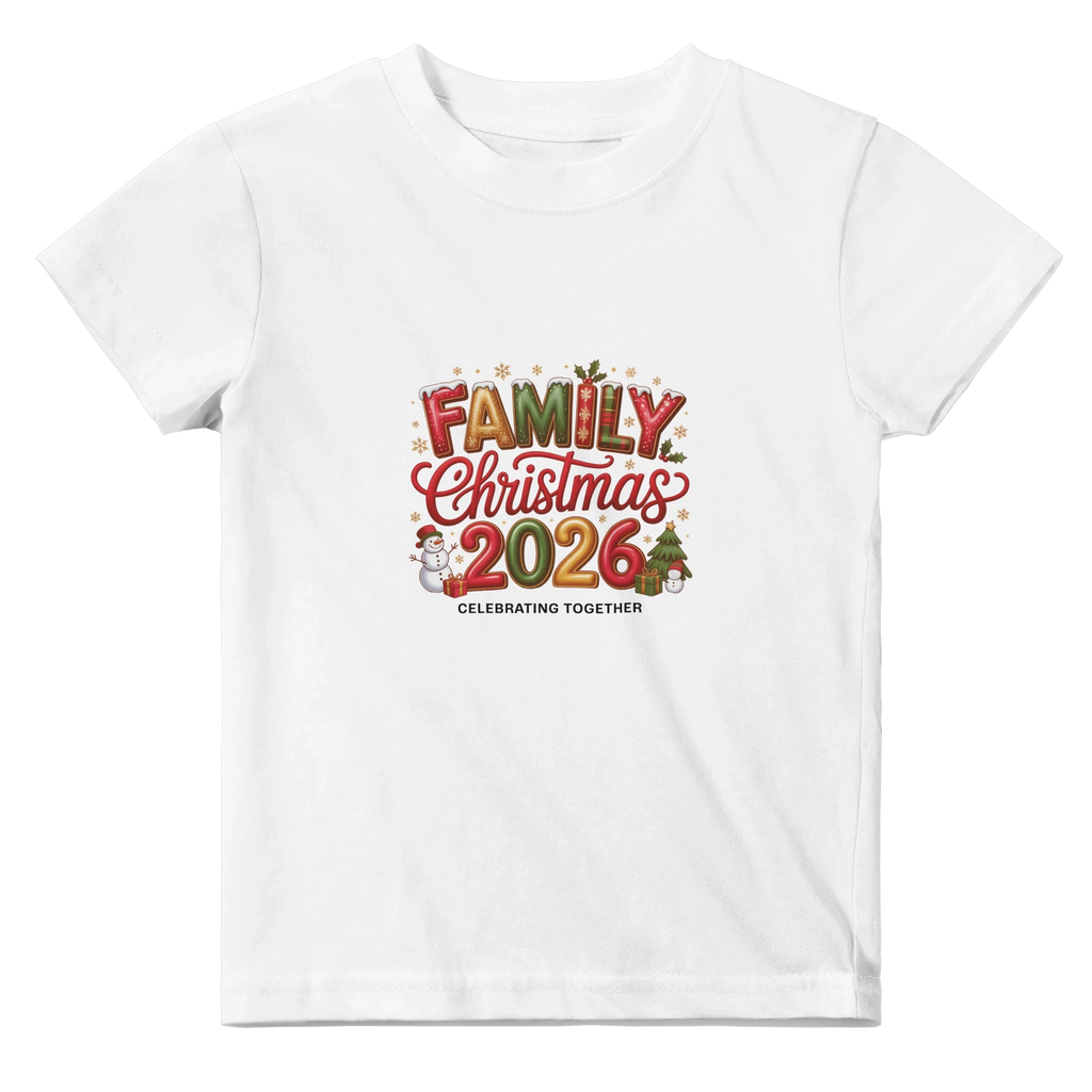 Family Christmas 2026 Baby T-Shirt - Matching Seasonal Apparel