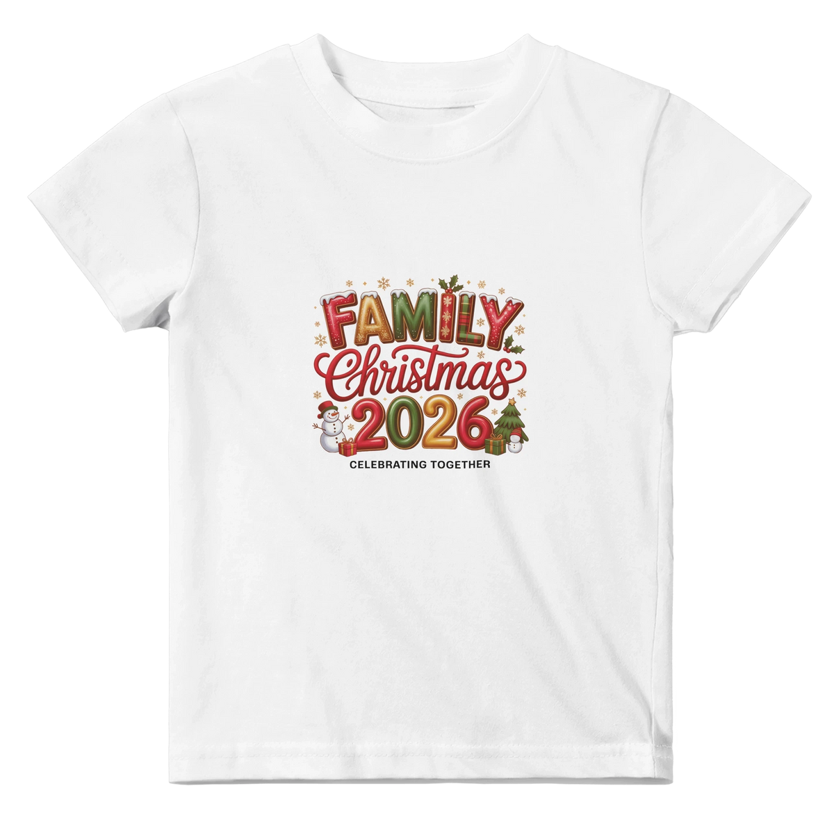Family Christmas 2026 Baby T-Shirt - Matching Seasonal Apparel