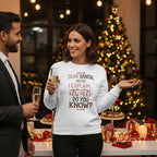 Dear Santa Unisex Sweatshirt – Comfortable Festive Holiday Crew Neck