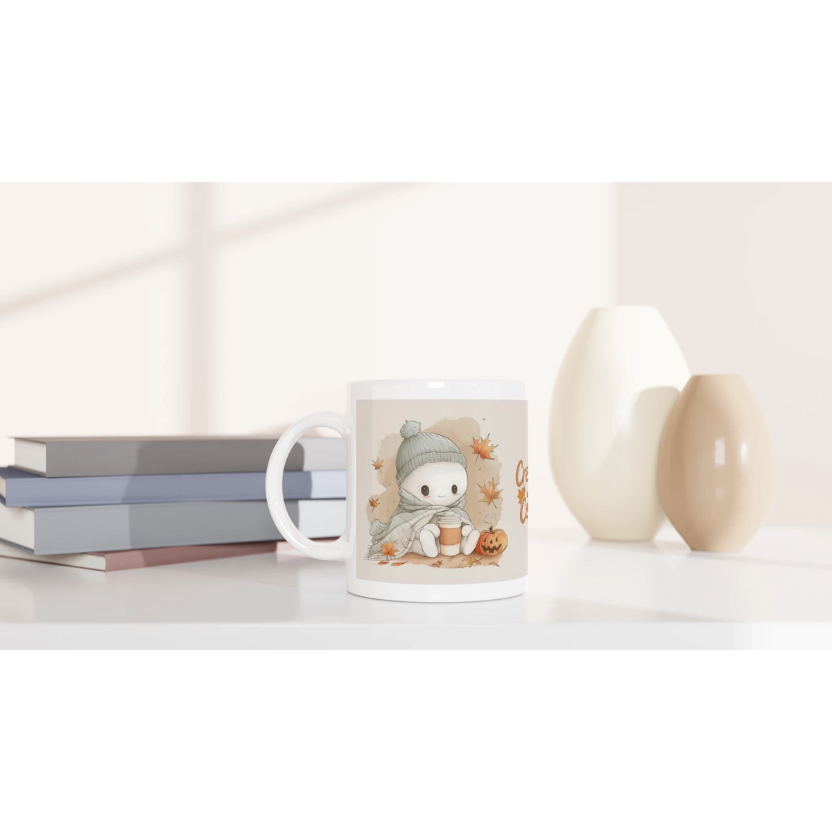 Creeping it Cozy Ceramic Mug - 11oz Glossy Hot Beverage Cup