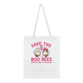 Save the Boo Bees Breast Cancer Awareness Halloween Tote Bag
