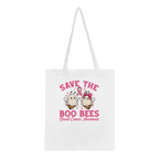 Save the Boo Bees Breast Cancer Awareness Halloween Tote Bag