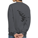 Bat Back Graphic Unisex Sweatshirt – Comfortable Heavy Blend Cotton-Polyester Pullover
