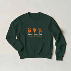 Peace Love Cure Kidney Cancer Unisex Sweatshirt – Support Kidney Cancer UK