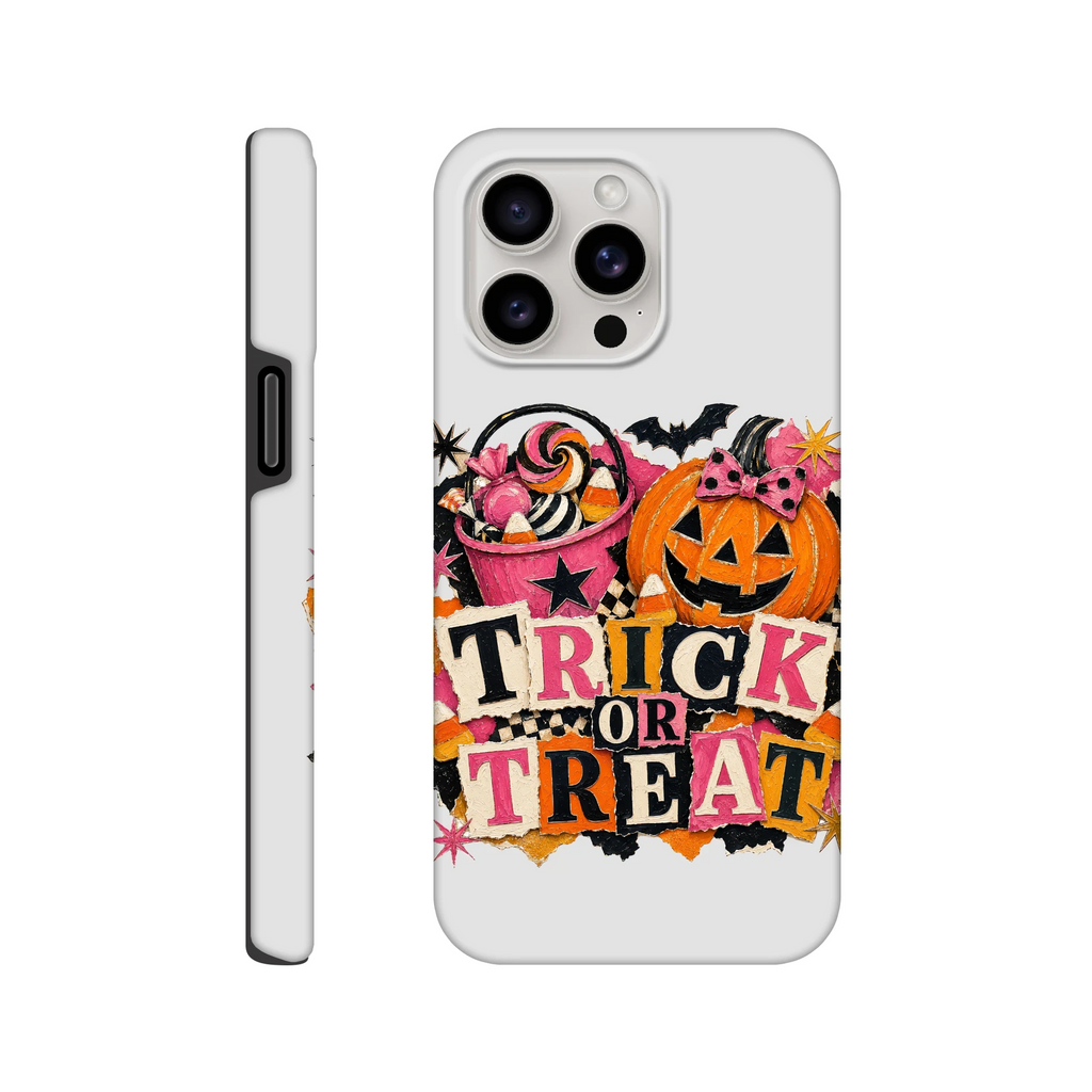 Trick or Treat Tough Phone Case – Double-Layered Protective Cover