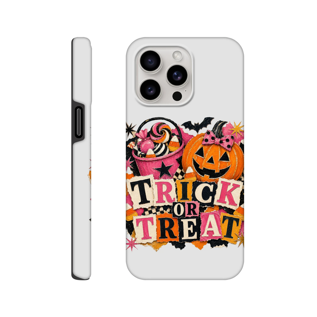 Trick or Treat Tough Phone Case – Double-Layered Protective Cover