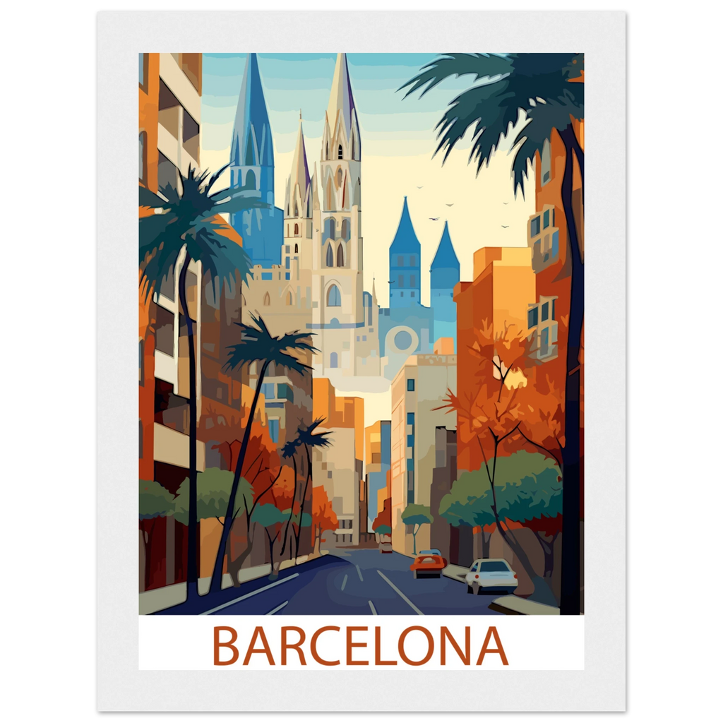Vintage Style Travel Destination Framed Poster – Premium Wooden Wall Art