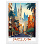 Vintage Style Travel Destination Framed Poster – Premium Wooden Wall Art