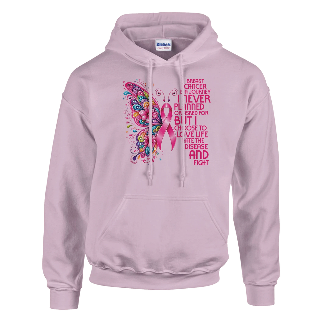 Butterfly Breast Cancer Awareness Hoodie – Charity Support Apparel