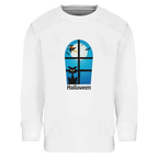 Kids Halloween Window Print Sweatshirt – Soft Cotton Blend Jumper