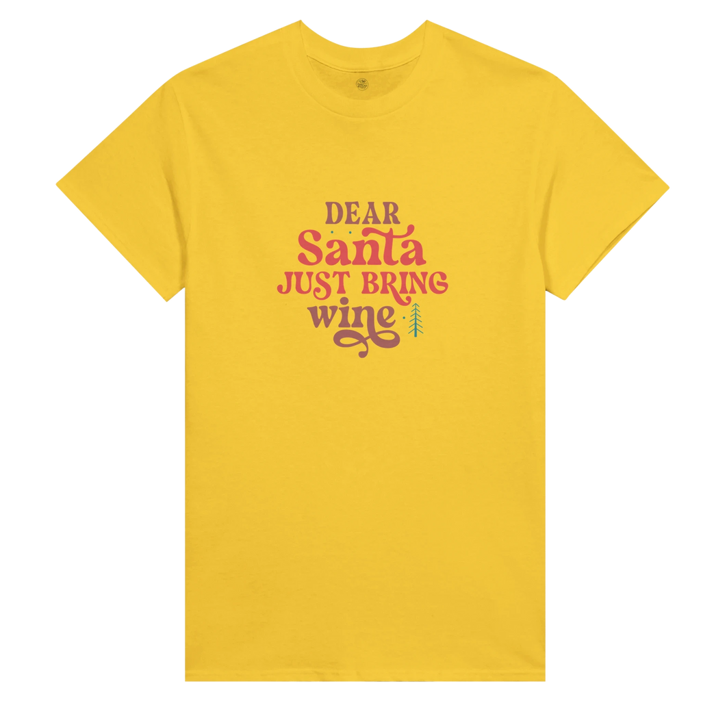 Dear Santa Please Bring Wine Women's Scoop Neck T-Shirt
