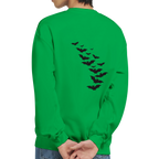 Bat Back Graphic Unisex Sweatshirt – Comfortable Heavy Blend Cotton-Polyester Pullover