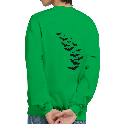 Bat Back Graphic Unisex Sweatshirt – Comfortable Heavy Blend Cotton-Polyester Pullover
