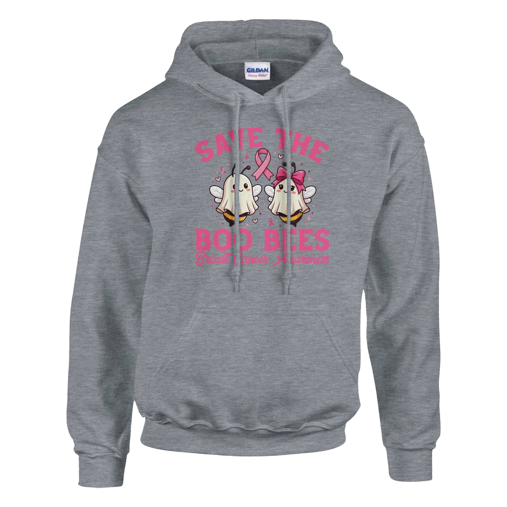 Save the Boo Bees Breast Cancer Awareness Hoodie - Charitable Charity Apparel