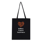 Kidney Cancer Awareness Heart Tote Bag – Support Kidney Cancer UK