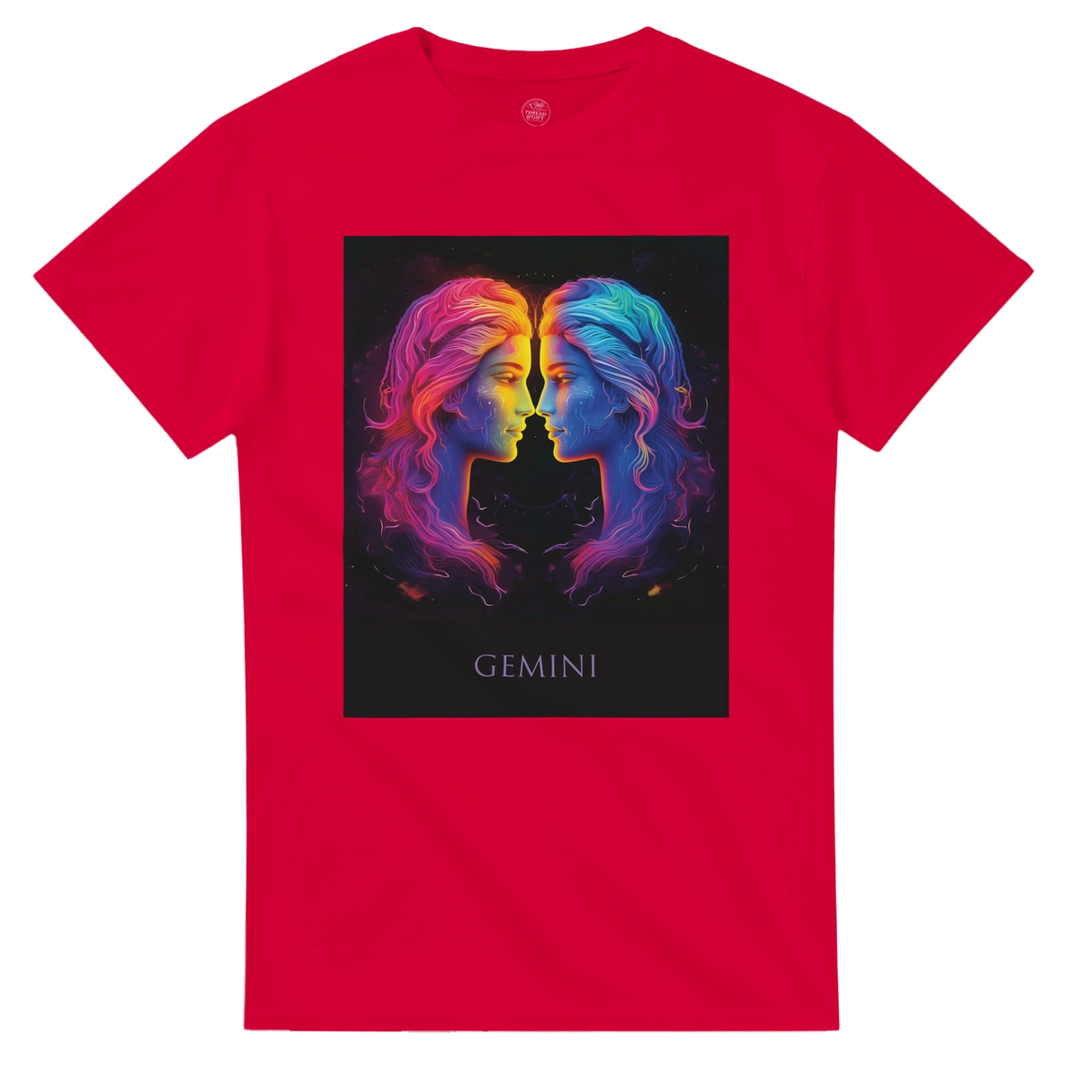 Neon Zodiac Graphic T-Shirt | Heavyweight Cotton Astrology Apparel