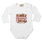 Family Christmas 2026 Baby Long Sleeve Bodysuit – Soft Cotton Onesie