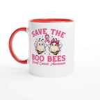 Save the Boo Bees Breast Cancer Awareness Mug – 11oz Ceramic Coffee Cup