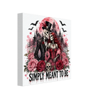 Simply Meant to be Halloween Couple Canvas - Romantic Gothic Wall Art