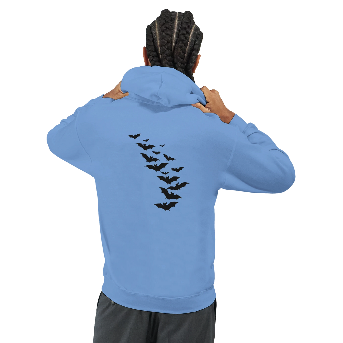 Bat Back Graphic Hoodie – Premium Heavyweight Cotton Blend