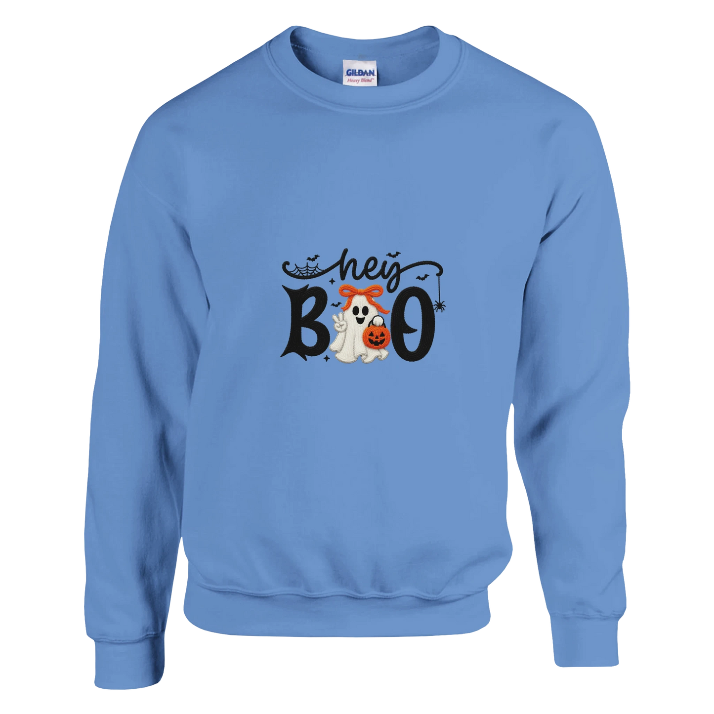 Hey Boo Crewneck Sweatshirt – Comfortable Cotton-Blend Pullover
