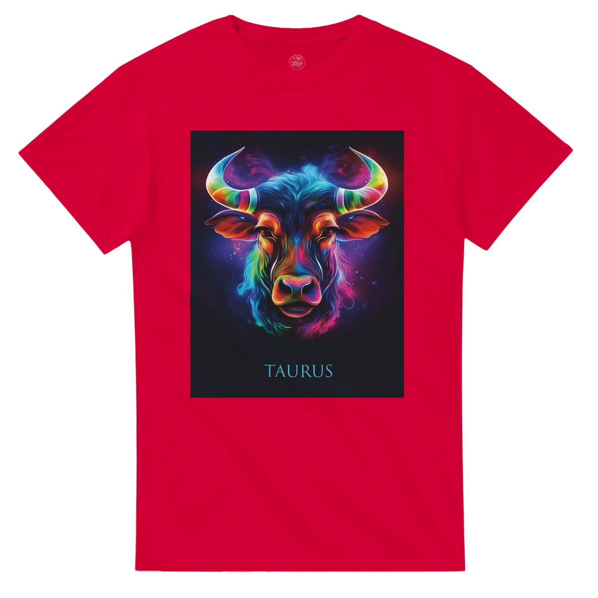 Neon Zodiac Graphic T-Shirt | Heavyweight Cotton Astrology Apparel