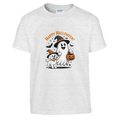 Kids Happy Halloween Spooky Dog T-Shirt - Comfortable Cotton Graphic Tee
