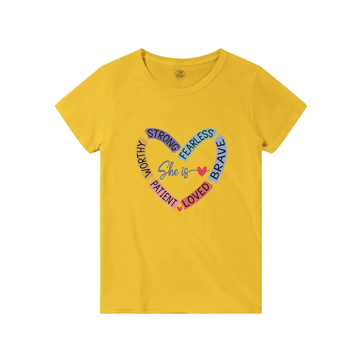She is Heart Affirmation T-Shirt – Premium Graphic Tee