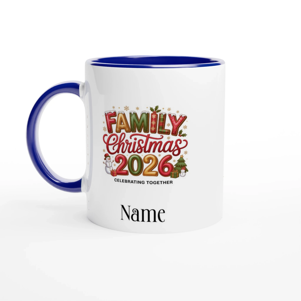 Personalised Family Christmas 2026 Ceramic Mug – Custom 11oz Gift