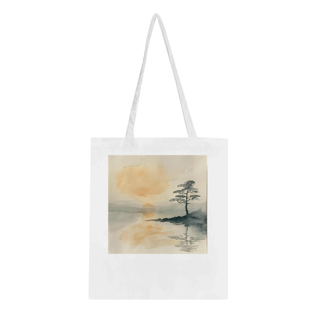 Japanese Style Watercolour Tote Bag – 100% Cotton Eco-Friendly Carryall (20 Designs)