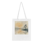Japanese Style Watercolour Tote Bag – 100% Cotton Eco-Friendly Carryall (20 Designs)