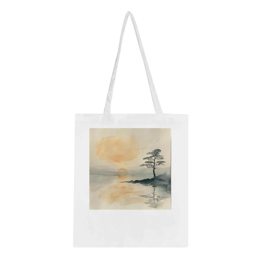 Japanese Style Watercolour Tote Bag – 100% Cotton Eco-Friendly Carryall (20 Designs)