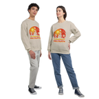 Happy Halloween Sweatshirt - British English Orange Graphic Holiday Crewneck