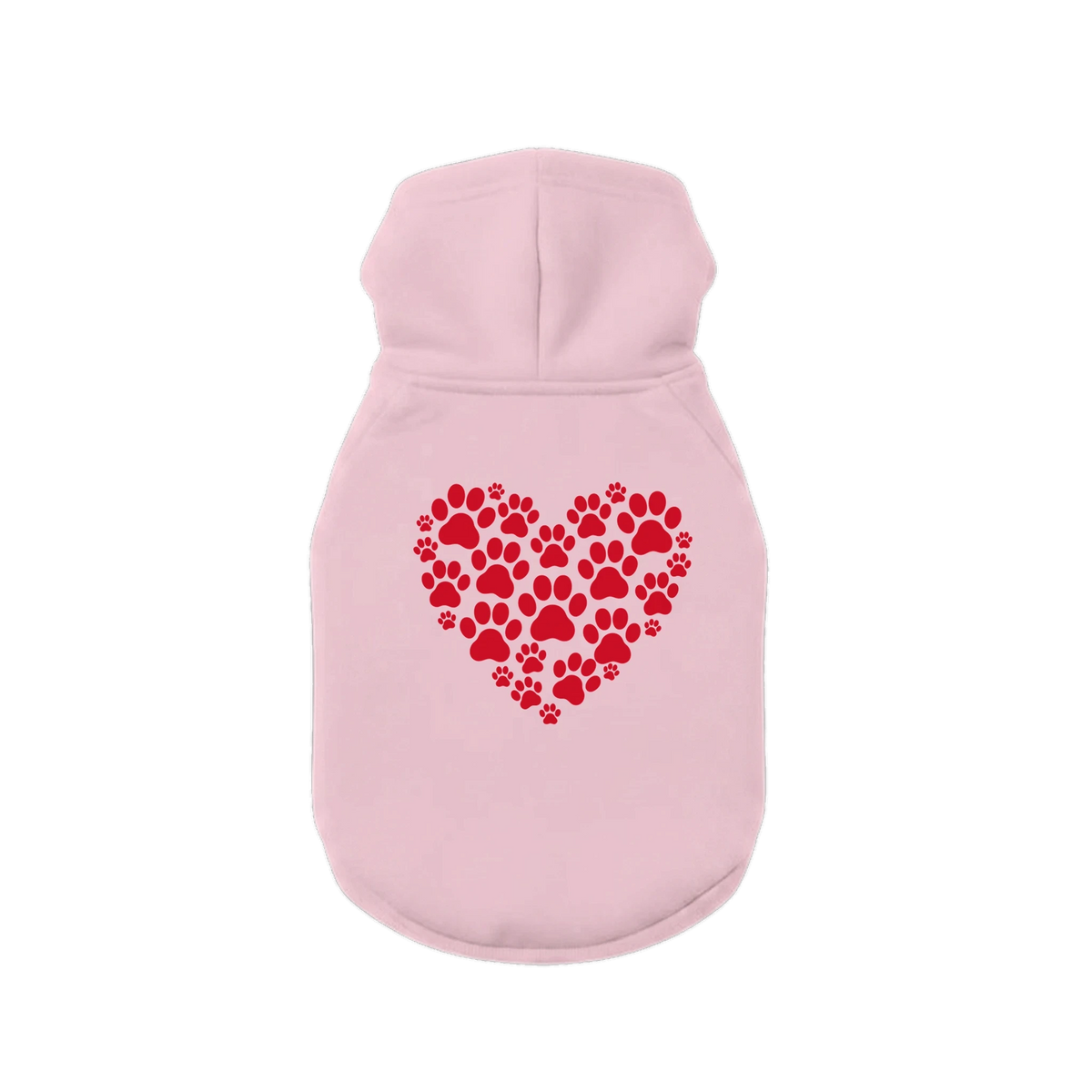Heart 'Love' Dog Hoodie – Premium Brushed Cotton Dog Sweatshirt