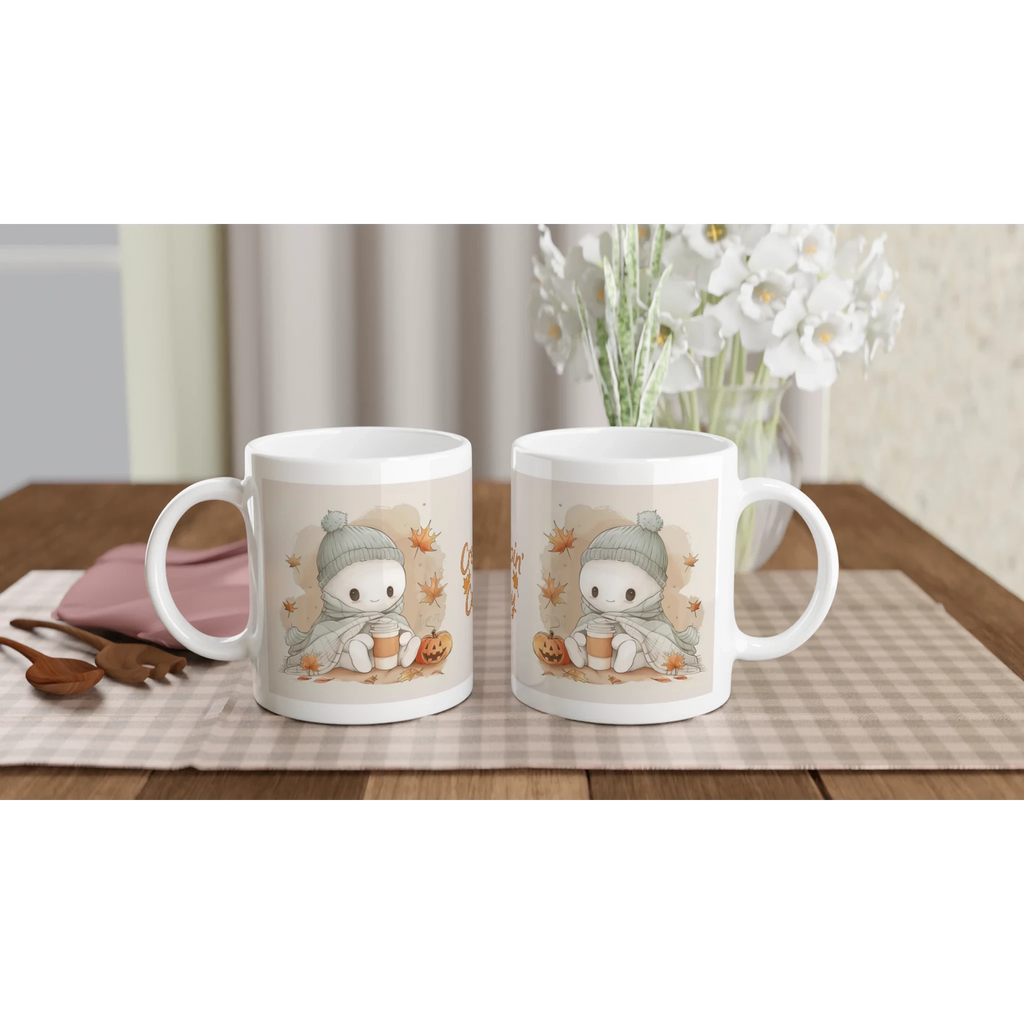 Creeping it Cozy Ceramic Mug - 11oz Glossy Hot Beverage Cup