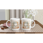 Creeping it Cozy Ceramic Mug - 11oz Glossy Hot Beverage Cup