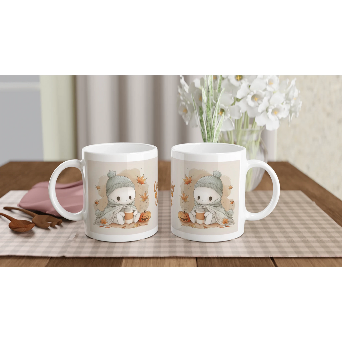 Creeping it Cozy Ceramic Mug - 11oz Glossy Hot Beverage Cup
