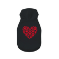 Heart 'Love' Dog Hoodie – Premium Brushed Cotton Dog Sweatshirt