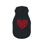 Heart 'Love' Dog Hoodie – Premium Brushed Cotton Dog Sweatshirt