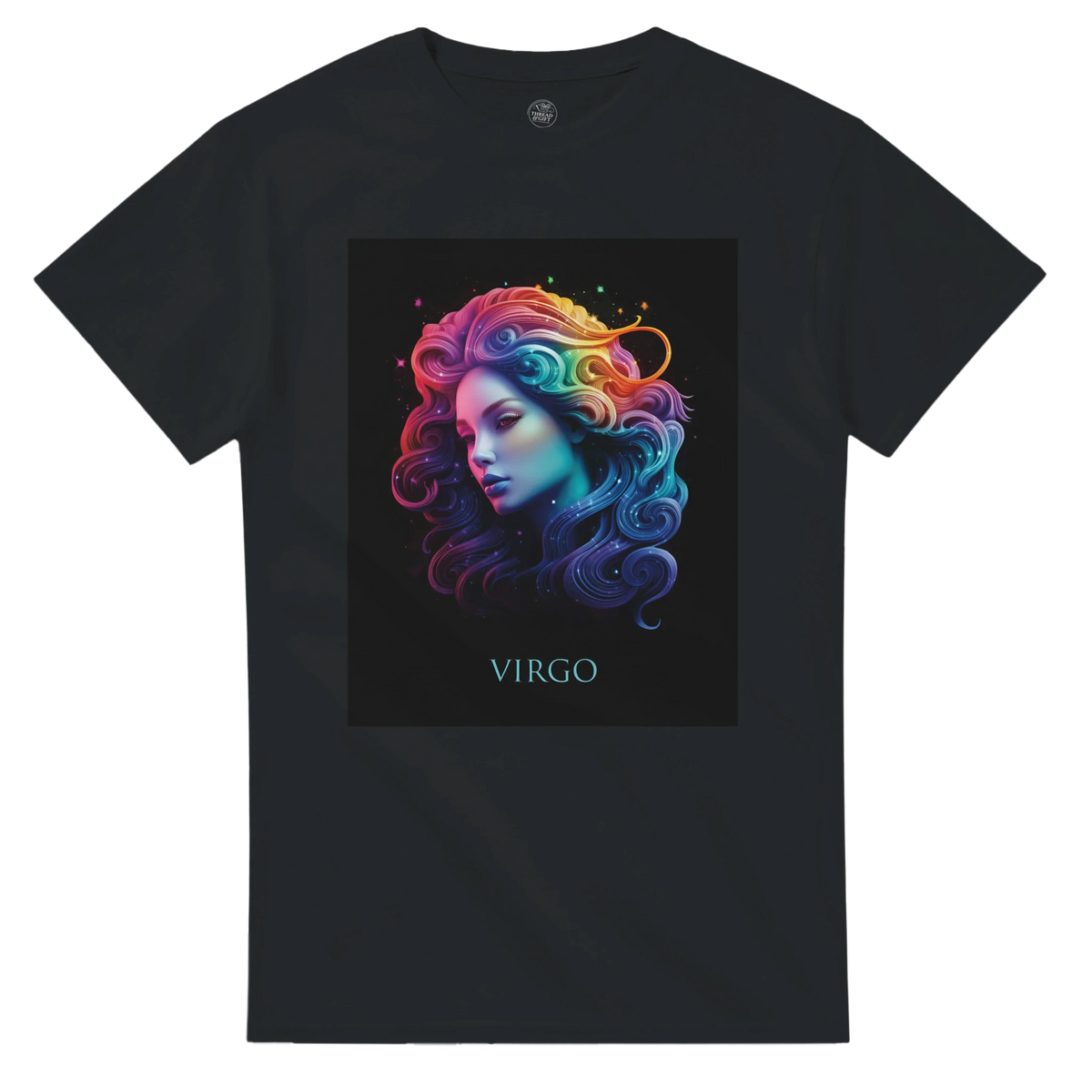 Neon Zodiac Graphic T-Shirt | Heavyweight Cotton Astrology Apparel