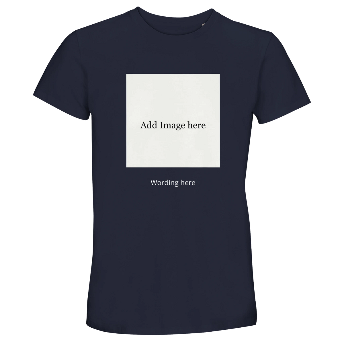Fully Personalised Unisex Crew Neck T-Shirt - Custom Image and Text