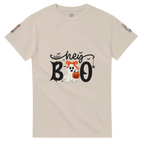 Hey Boo Halloween Graphic T-Shirt – Premium Heavyweight Cotton Tee