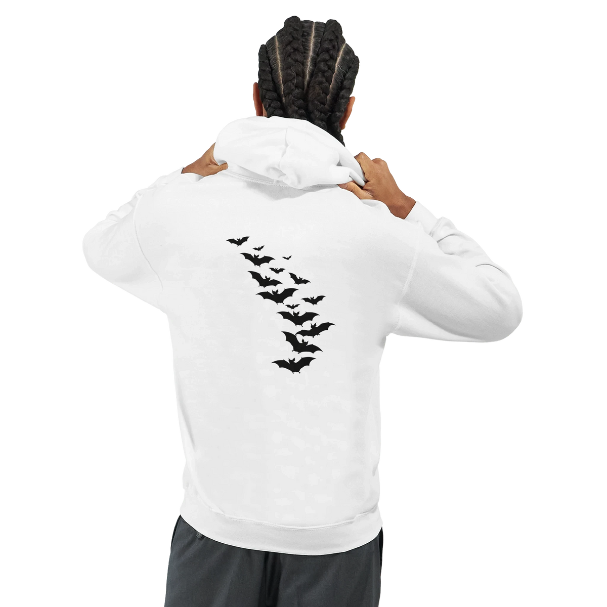 Bat Back Graphic Hoodie – Premium Heavyweight Cotton Blend