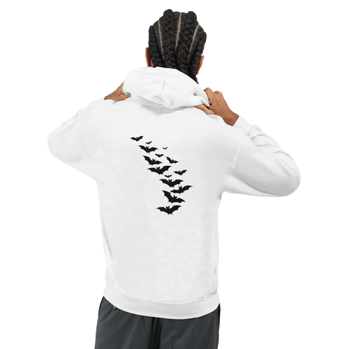 Bat Back Graphic Hoodie – Premium Heavyweight Cotton Blend