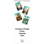 2027 European Vintage Scene Personalised Wall Calendar | Custom Date Printing