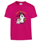 Kids Happy Halloween Spooky Dog T-Shirt - Comfortable Cotton Graphic Tee